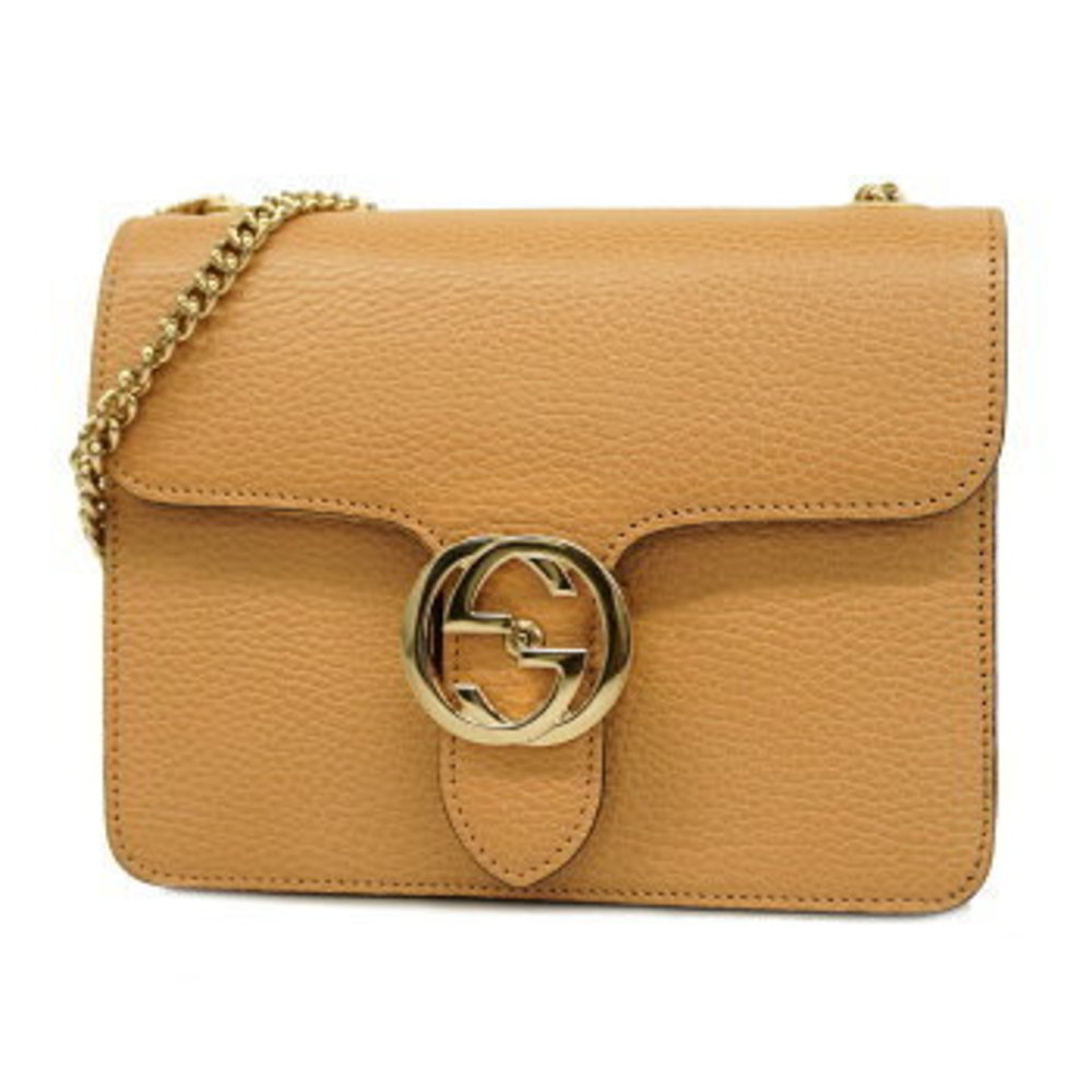 Gucci Interlocking GG Leather Shoulder Bag